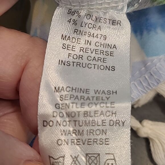 Magic sz M colorful A line dress with fringed bottom - Picture 9 of 9